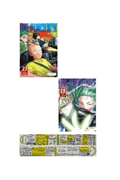 Akıl Çelen Kitaplar One Punch Man 27-28. Ciltler Manga Seti + Mat. Öğreten Ce...