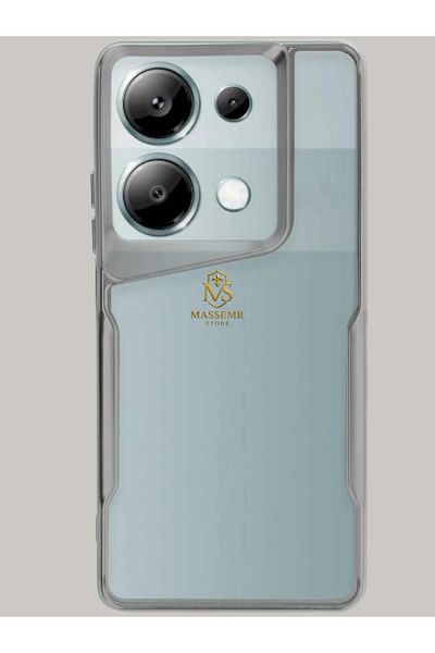 Massemr Xiaomi Redmi Note 13 Pro 5g Compatible Silicone Case – Transparent, Shock Absorbing, Flexible Protection Cover