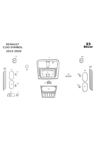 Marscockpitdesign رينو كليو سيمبول بيانو أسود مطلي 2012 23arça