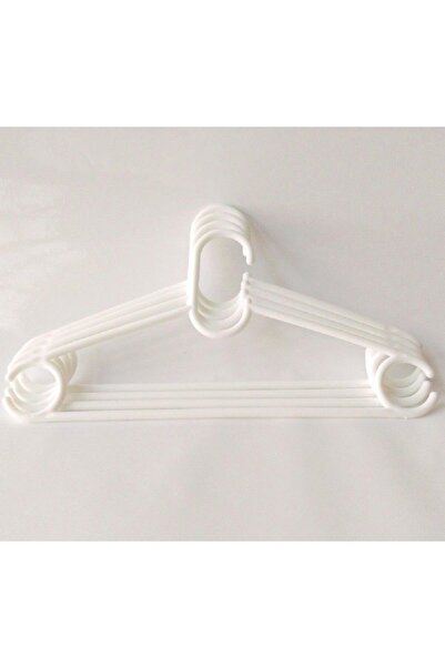 Çelik Express Plastik Elbise Askısı - Kıyafet Askısı Beyaz Renk 24 Adet