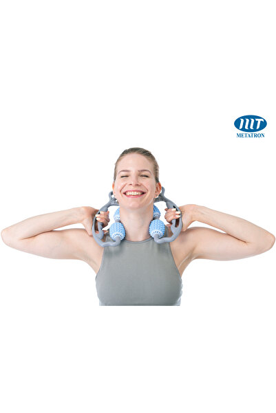 METATRON mT Relaxing muscle massager with soft silicone rollers for arms, neck, legs