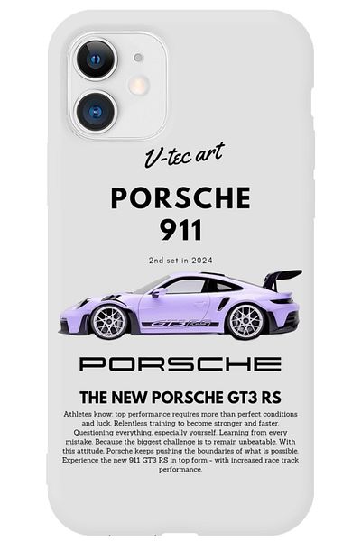 WANNA PROTECT حافظة هاتف iPhone 11 بيضاء مخملية من الداخل 911 من السيليكون