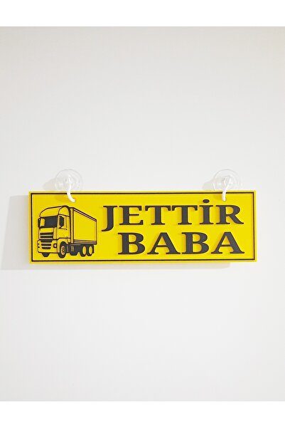 moistrid JETTİR BABA Yazılı Tır Kamyon Araba Ev Duvar Süsü Vantuzlu Dekor 25 ...