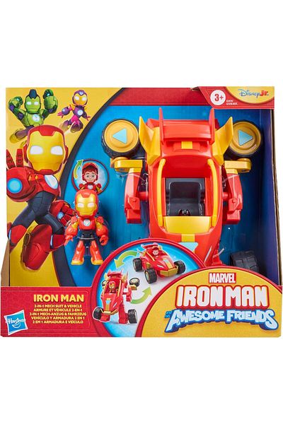Hasbro Marvel Iron Man And His Awesome Friends Mech Suit & Vehicle - Iron Man G1474