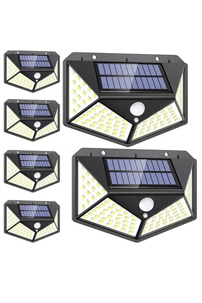 OEM Set de 6 lămpi solare, senzor de mișcare, lumină puternică pentru garaje, curți, anexe sau clădiri