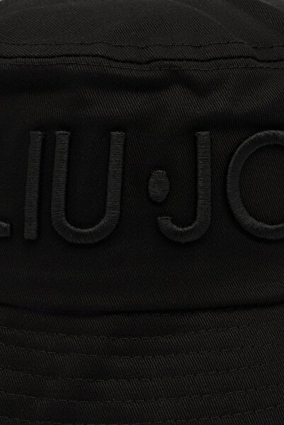 Liu Jo Kadın Logolu Kova Şapka Siyah