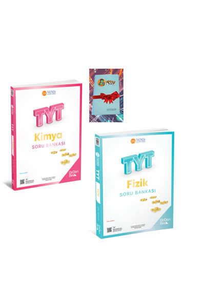 Üç Dört Beş Yayıncılık TYT KİMYA + FİZİK Soru Bankası ( NOT DEFTERİ HEDİYEE)