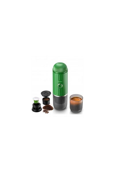 Bukate Espressor Manual si Portabil 2 in 1 - Aparat de Cafea pentru Capsule si Cafea Macinata - 19 Bari, Fu