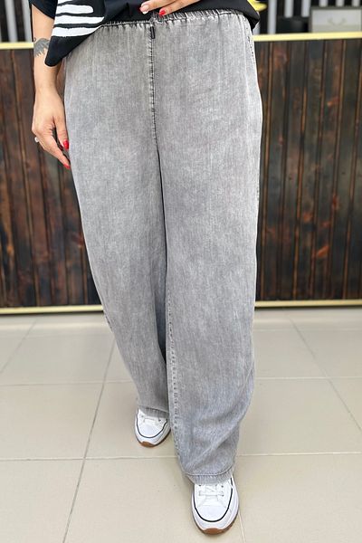 GÖKSEL Thin Jeans with Shim Laces Large Size Pants