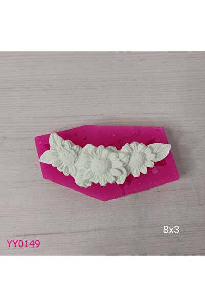 YOYOMOLD YY0149-Taç 3Lü Papatya Silikon Kalıp-8X3