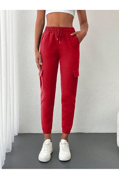 Miyalon Women's Pocketed Lace-Up Elastic Tight-Legged Comfortable Sweatpants, Trousers
