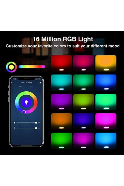 SASKA Smart LED Spotlight IYA - GU10 base - Wi-fi + Bluetooth Works with Alexa/Google