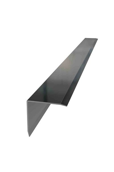 Emek Yapı Black Metal Stair Tread Profile Trim Angle Bracket Chamfered Finish Profile 3Cm*3Cm*1.35Cm