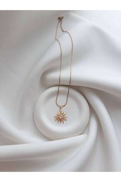 Minne Jewelry-Accessory Sun Necklace - Steel Sun Necklace - Steel Necklace - Sun Steel Necklace