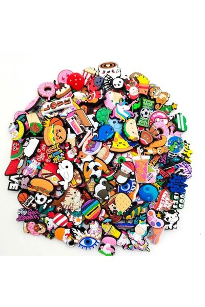 MAF Set 40 Accesorii Jibbitz Pinuri pentru Crocs Saboti, Modele Aleatorii