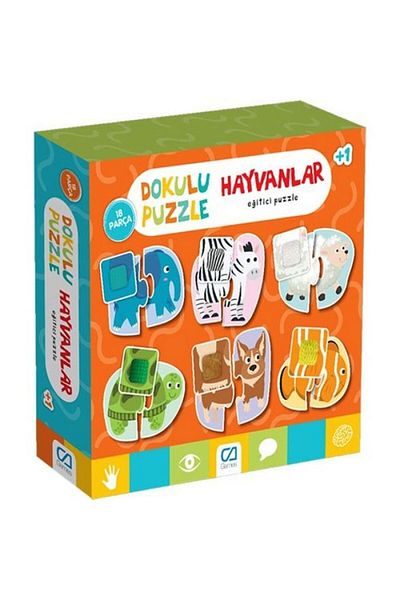 Games Animals Textured Educational Puzzle 18 Pieces 5126