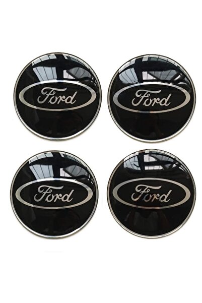 BLACK Set 4 capace de jante din aliaj pentru Ford Focus/Mondeo/Kuga 60mm