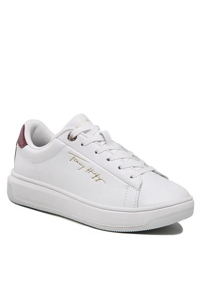 Tommy Hilfiger Sneakers Signature Court Sneaker FW0FW06738 Alb