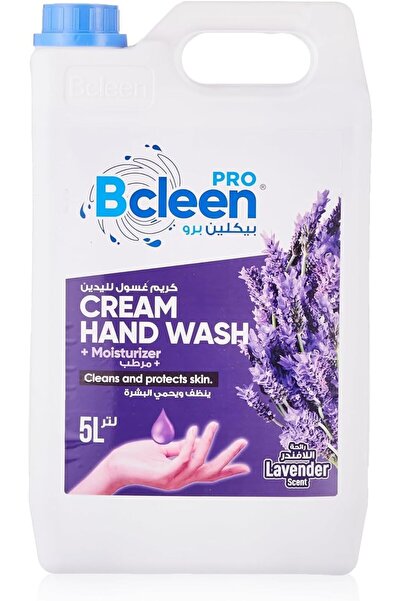 Bcleen غسول اليدين الكريمي مع مرطب - يحمي يديك من الجراثيم برائحة اللافندر - 5 لتر