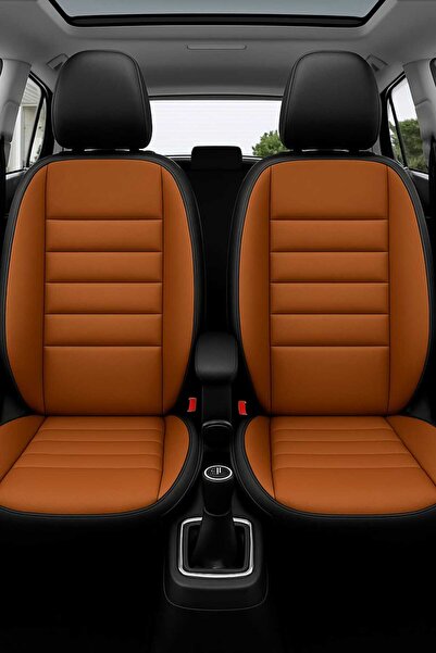 HAWK Car Seat Cover Cushion Full Set Anti-Sweat Tan Color