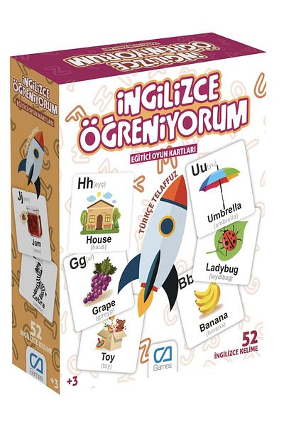 Games Learning English Educational Playing Cards 52 Cards