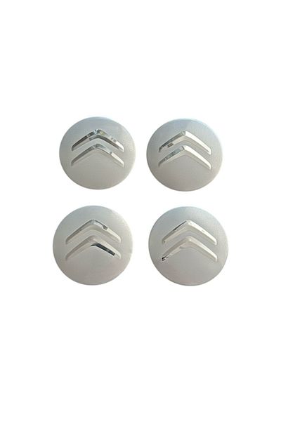 MAF Set 4 capace roti 58mm exterior, 50,5mm interior Citroen argintii compatibil/inlocuitor janta aliaj