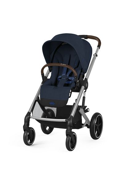 Cybex Gold Carucior Cybex Balios S Lux Silver/Ocean Blue