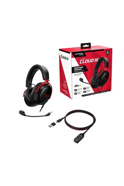 HyperX Cloud III Wired Gaming Headset, For PC / PS5 / PS4 / Xbox Series