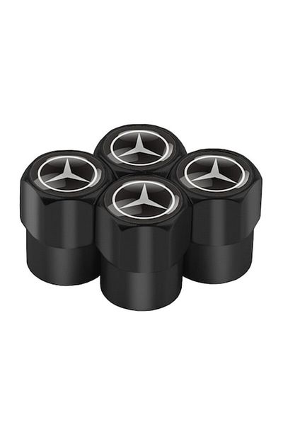 OEM Set 4 capace de supapă Mercedes negre