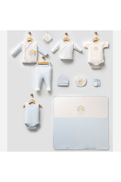 ZEYNUKO مجموعة زيبين مكونة من 10 قطع مطرزة على شكل أسد للأطفال حديثي الولادة ...