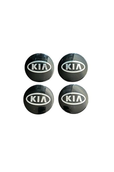 Universal Set 4 capace roti 58mm exterior, 56mm interior Kia negre compatibil/inlocuitor janta aliaj
