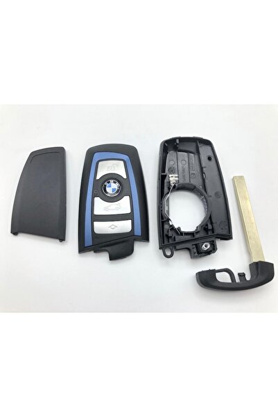 MAF Carcasă cheie 4 butoane BMW X3 X4 F10 F20 F30 F40 F13 F14 F01 cadru albastru