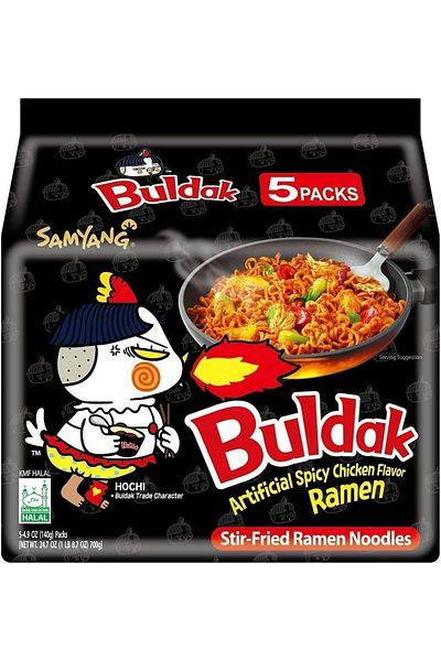 SAMYANG Samyang Spicy Chicken Noodles, 4.94 oz, 5-pack, Limited Edition