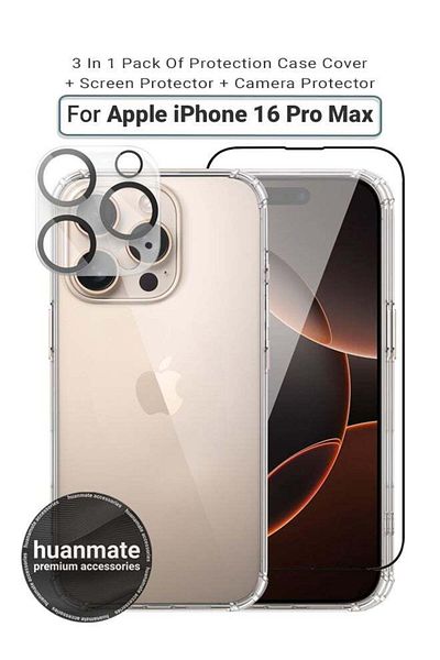 huanmate 3 in 1 Apple iPhone 16 Pro Max Protection Pack