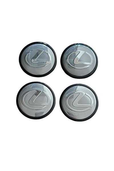 MAF Set 4 capace roti 63mm exterior, 58mm interior Lexus argintii compatibil/inlocuitor janta aliaj