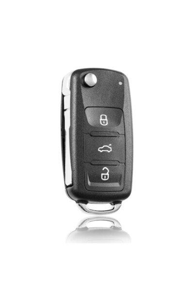 FINTERRY Cheie auto cu 3 butoane compatibilă cu modelele Volkswagen