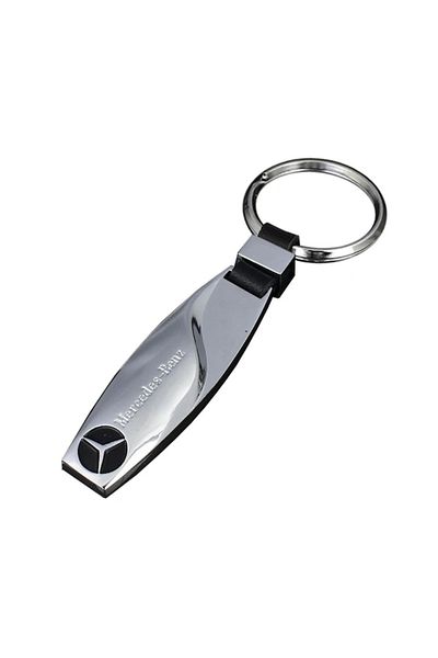 MAF Keychain for Mercedes Benz, Silver/Black
