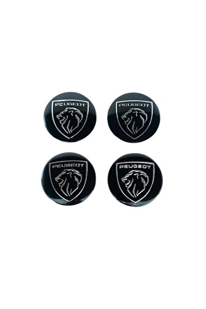 MAF Set 4 embleme stickere autoadezive pentru capace roti Peugeot, aluminiu, ...