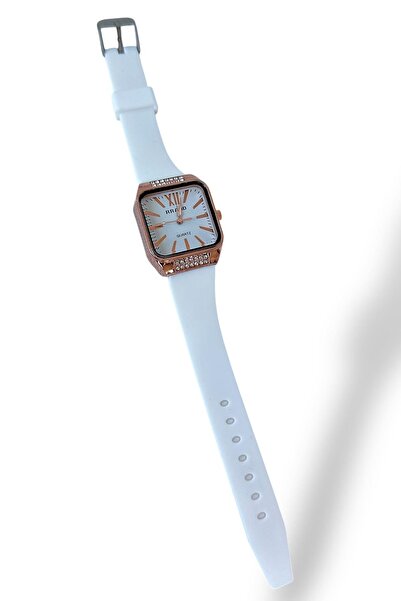 TAKIŞTIR White Color Women's Watch with Silicone Cord