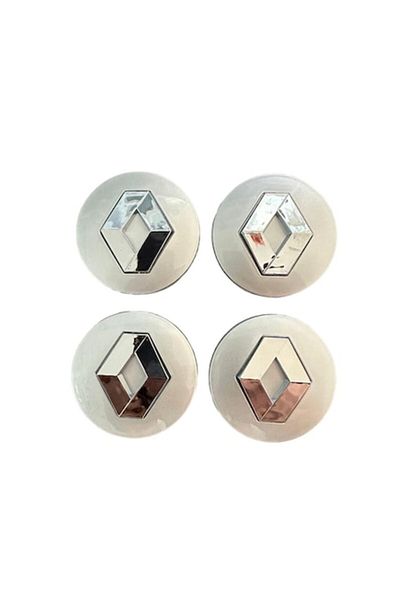 MAF Set 4 capace de roți Renault 57 mm, pentru jante, argintii