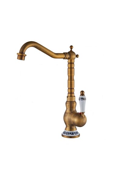 OEM Baterie bucătărie TRENDY'S, bronz antic, cu broderie ceramică