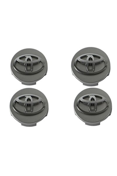 OEM Set de 4 capace de roată Toyota, argintii, 62 mm