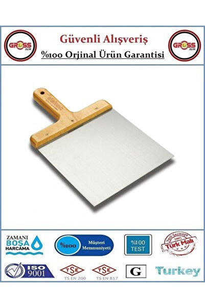 Dekor Ahşap Saplı Alçı & Macun Küreği - Yay Çeliği - 16CM