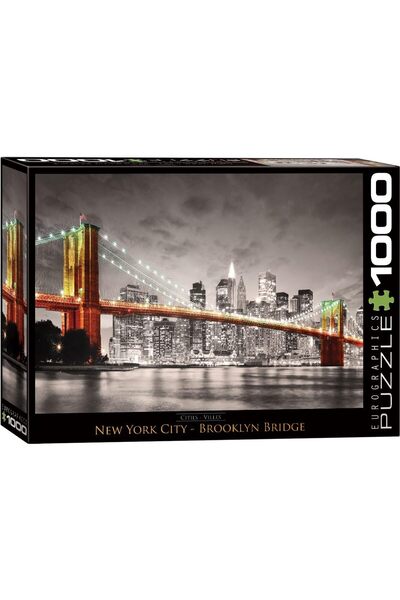 Eurographics لغز مدينة نيويورك وجسر بروكلين 6000-0662 (1000 قطعة)