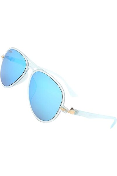 Atom Kids نظارات شمسية للأطفال من Atom Wayfarer باللون الأزرق الجليدي AK3-4