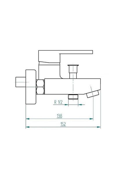 EYMEN YAPI Venezia Kroma Series Matte Black Bathroom Faucet