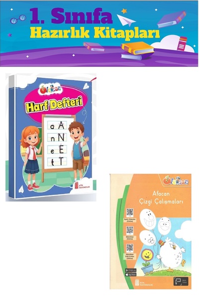 Ata Yayıncılık 1. Sınıf Okula Hazırlık Çizgi Çalışmaları-Harf Defteri
