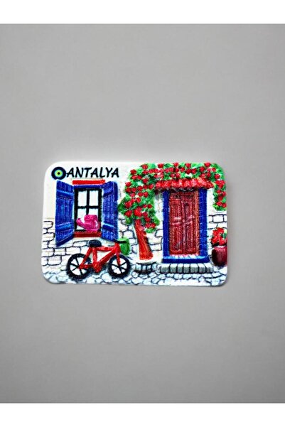 Mundy ANTALYA Temalı Kabartmalı Polyester Magnet 7cm x 5cm