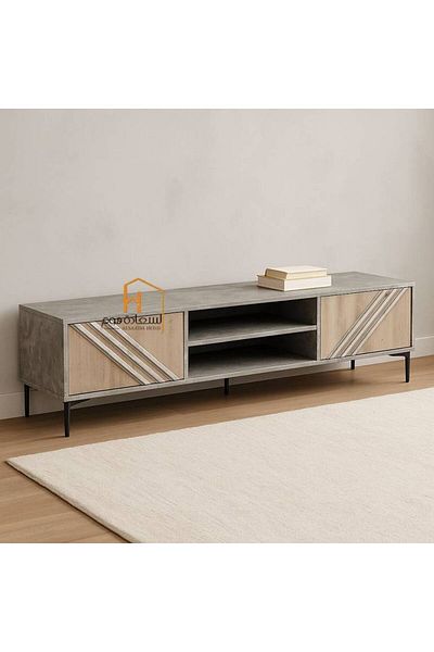 Al Saada Home TV Unit - 180×40×45 cm - Gray