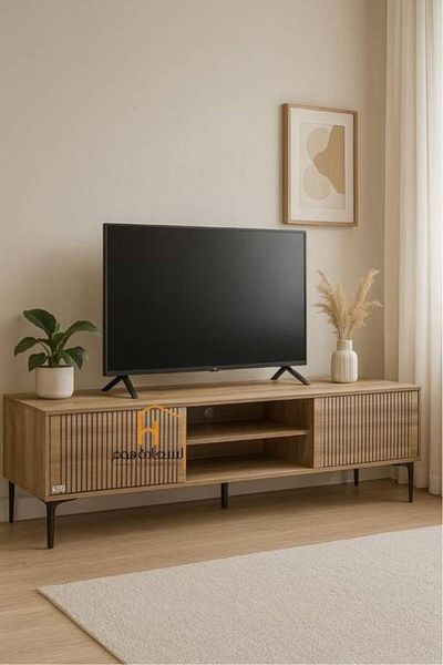 Al Saada Home TV Unit - 180x40x45cm - Brown
